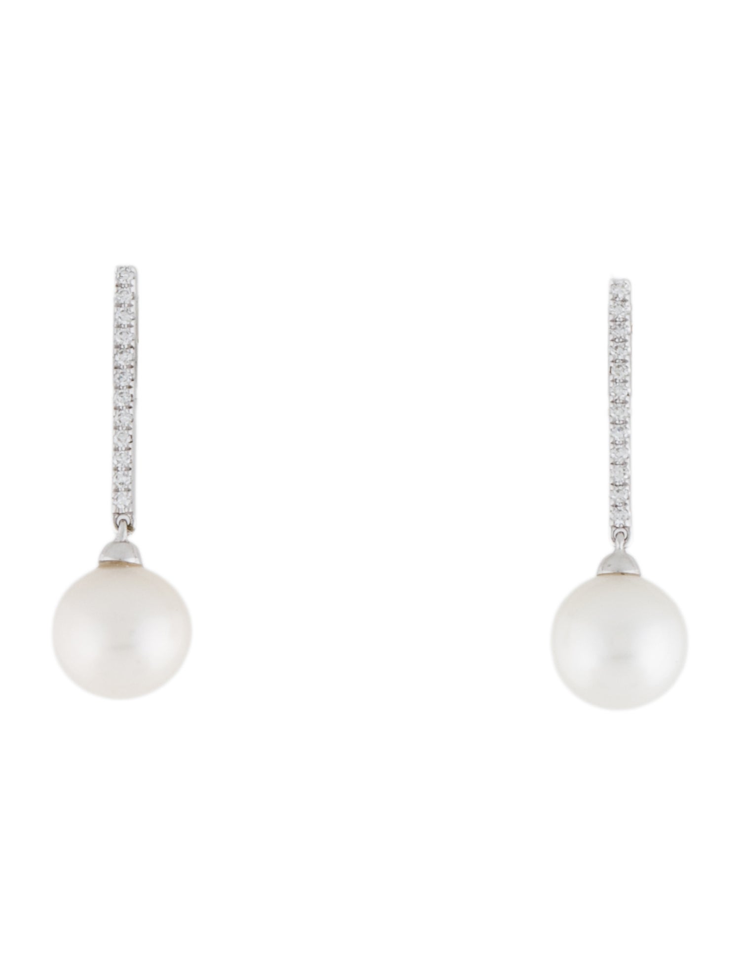 Ring Concierge 14K Pearl & Diamond Drop Earrings