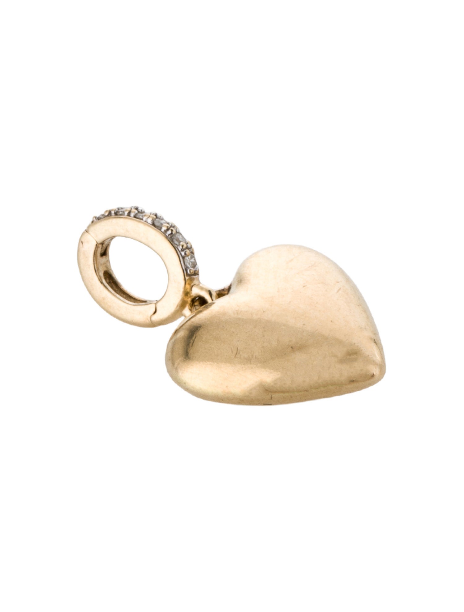 Ring Concierge Concierge 14K Diamond Engravable Heart Charm