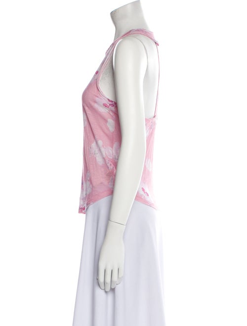 LoveShackFancy Floral Print Scoop Neck Top