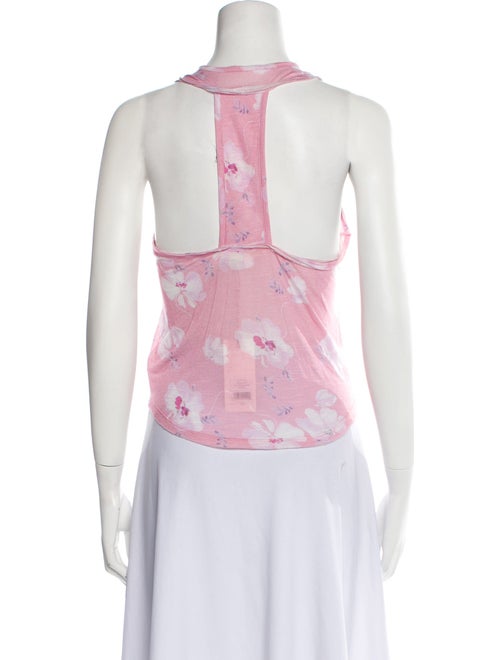 LoveShackFancy Floral Print Scoop Neck Top