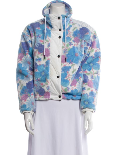Bogner Fire + Ice x LoveShackFancy Floral Print Faux Fur Jacket