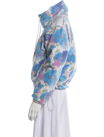 Bogner Fire + Ice x LoveShackFancy Floral Print Faux Fur Jacket