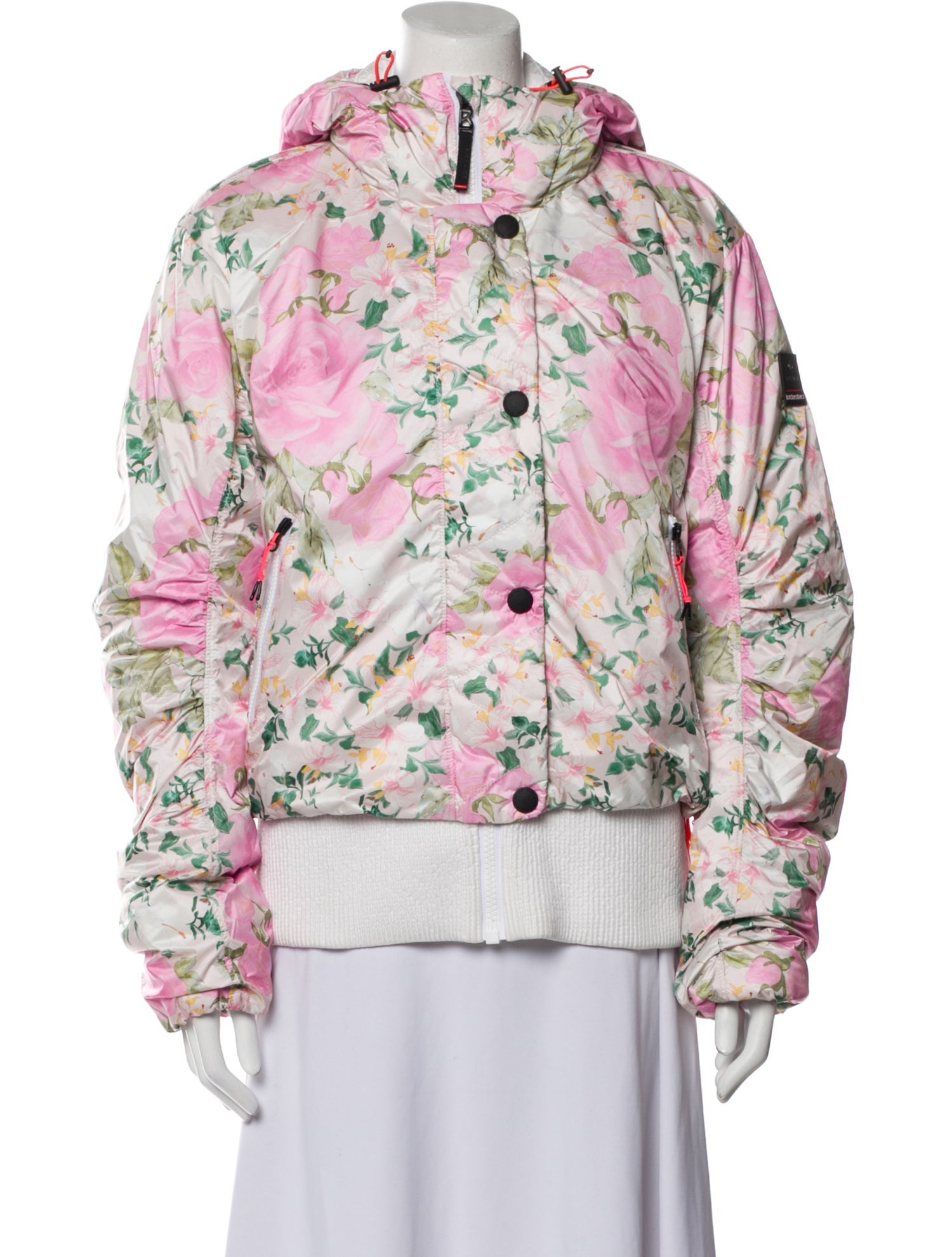 Bogner Fire + Ice x LoveShackFancy Floral Print Faux Fur Jacket w/ Tags