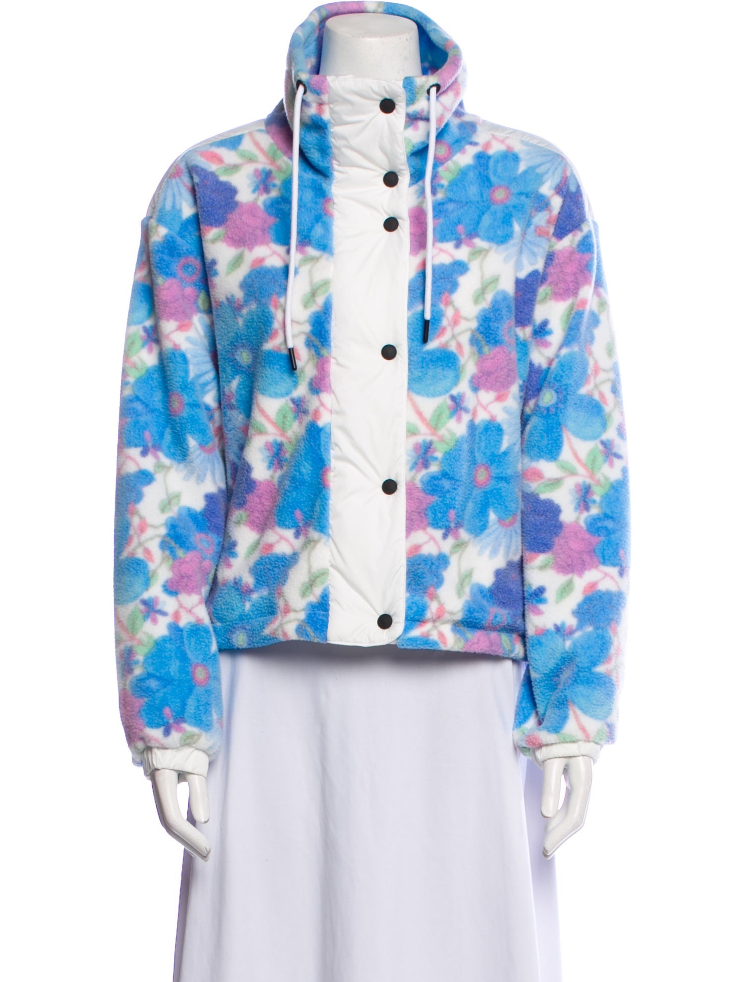 Bogner Fire + Ice x LoveShackFancy Fleece Floral Print Jacket