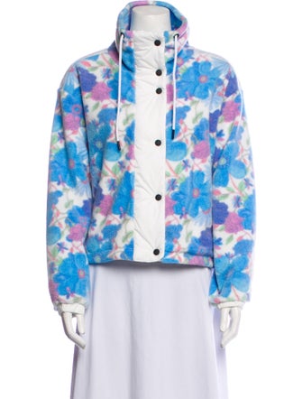 Bogner Fire + Ice x LoveShackFancy Fleece Floral Print Jacket
