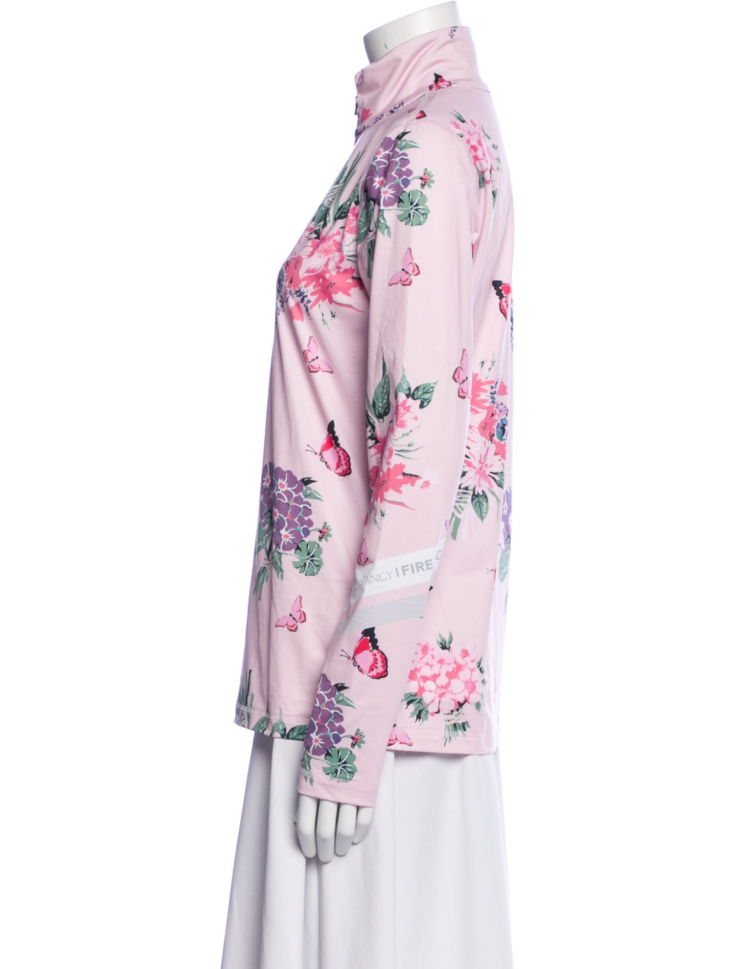 Bogner Fire + Ice x LoveShackFancy Floral Print Mock Neck Sweatshirt