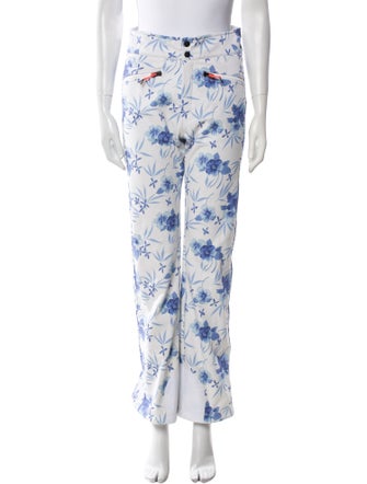 Bogner Fire + Ice x LoveShackFancy Floral Print Wide Leg Pants