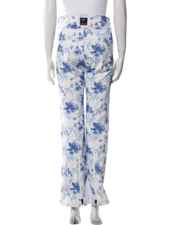 Bogner Fire + Ice x LoveShackFancy Floral Print Wide Leg Pants