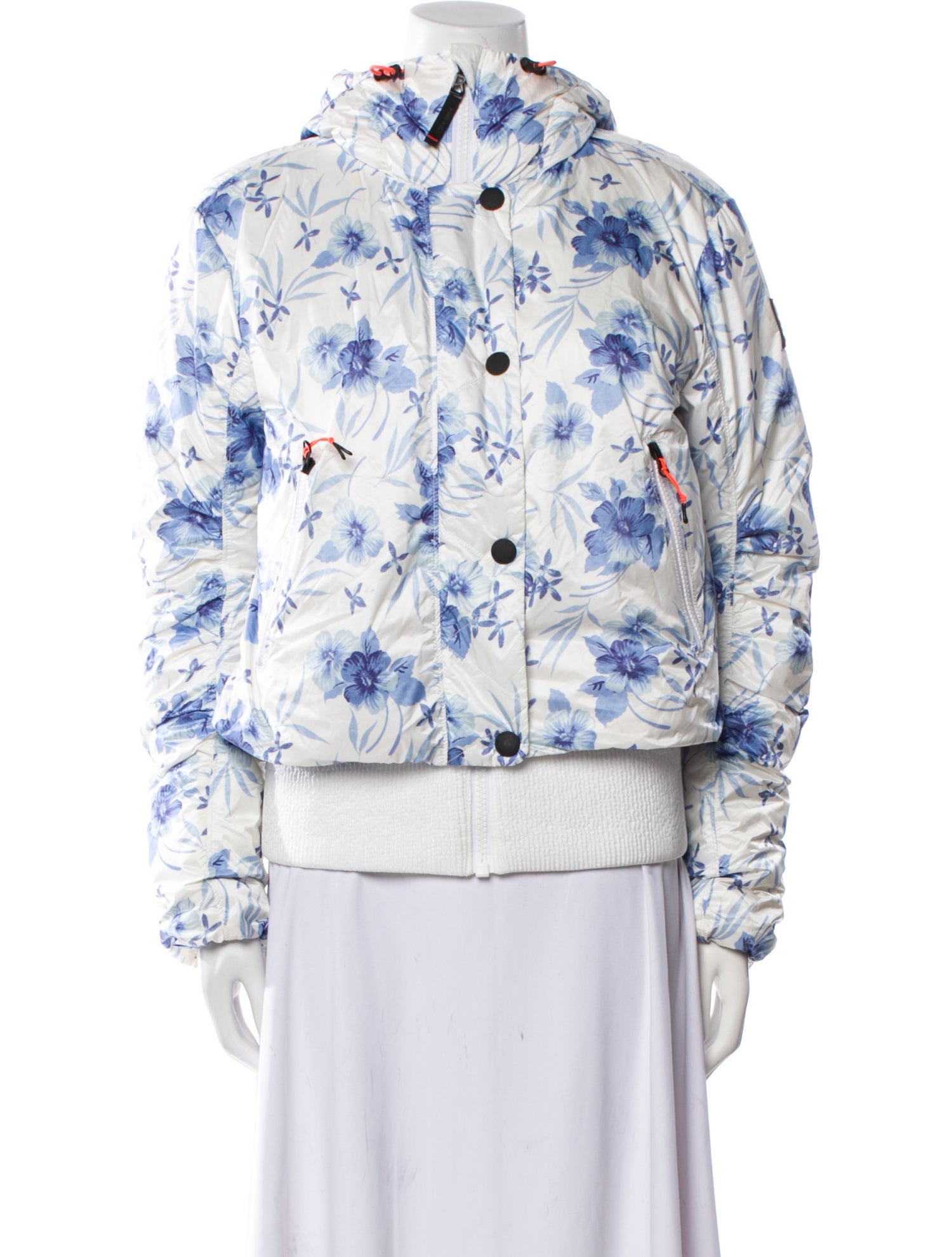 Bogner Fire + Ice x LoveShackFancy Floral Print Faux Fur Coat