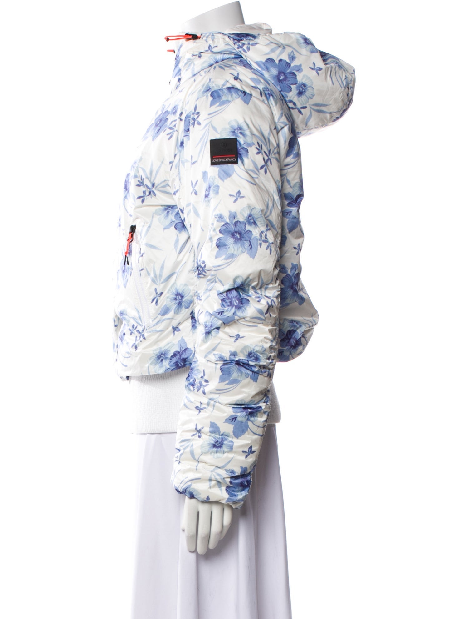 Bogner Fire + Ice x LoveShackFancy Floral Print Faux Fur Coat