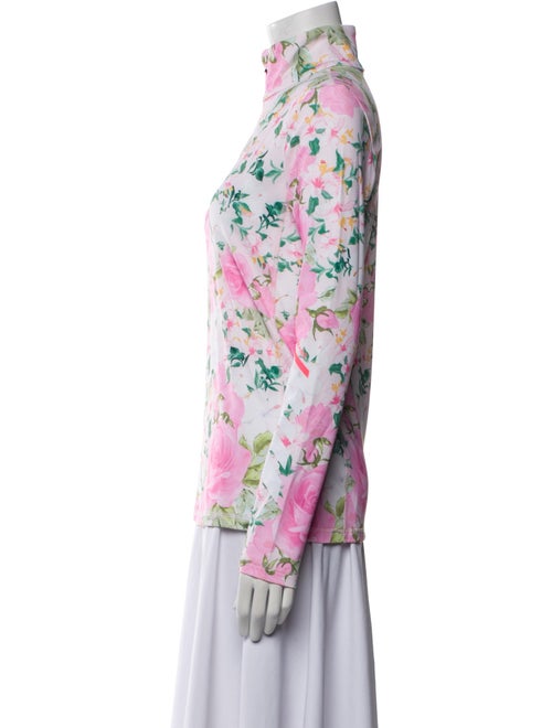 Bogner Fire + Ice x LoveShackFancy Floral Print Mock Neck Top