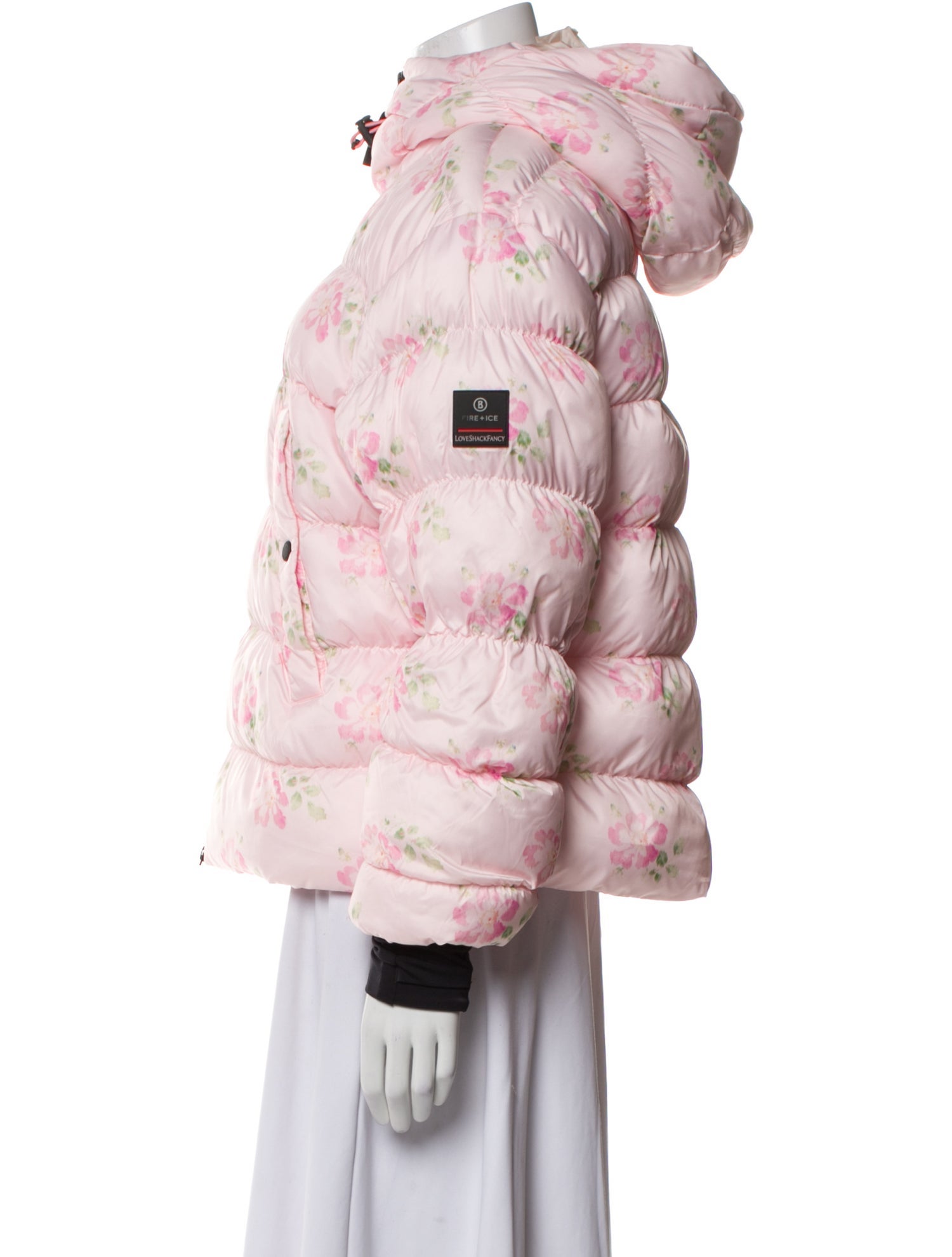 Bogner Fire + Ice x LoveShackFancy Colorblock Pattern Faux Fur Jacket