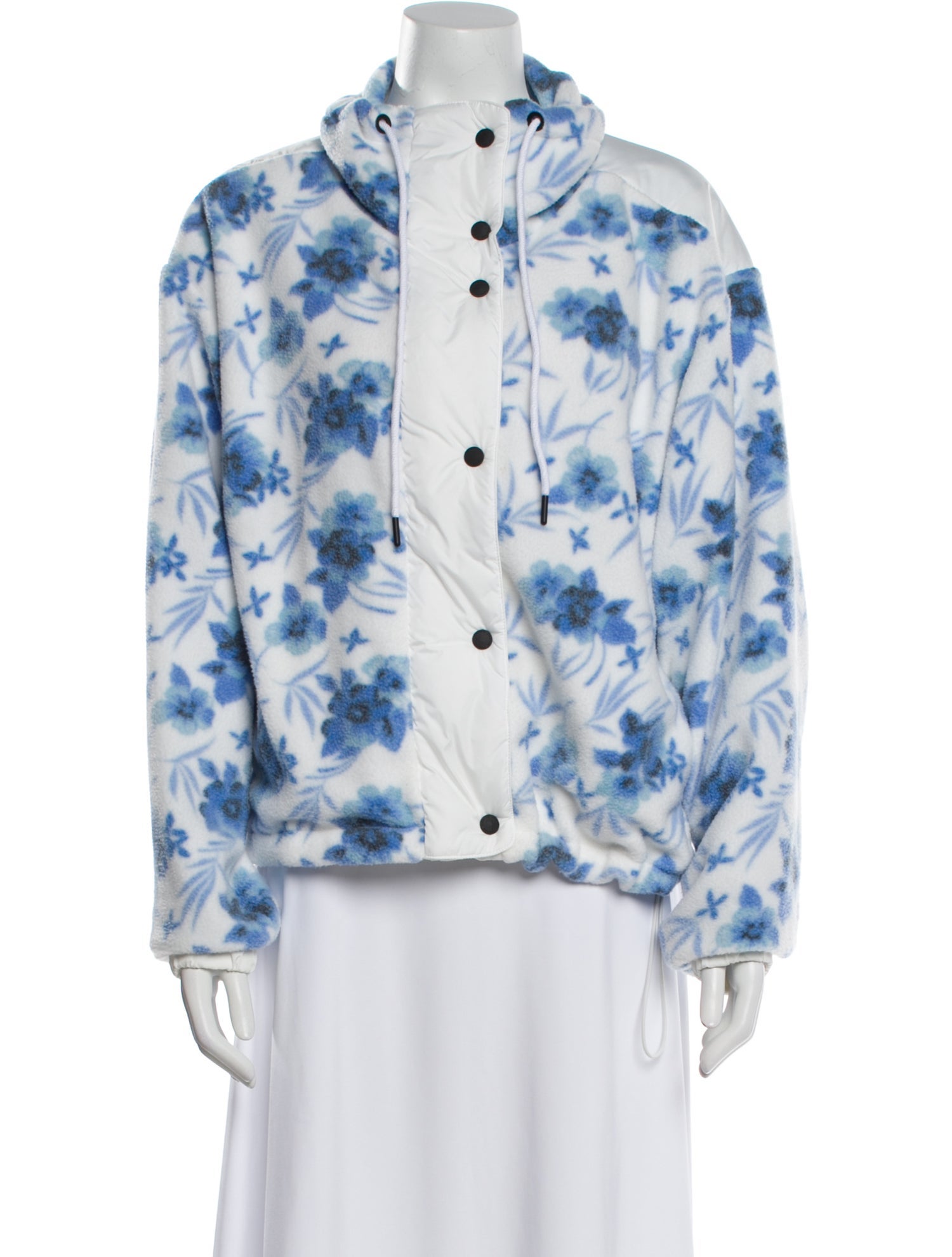 Bogner Fire + Ice x LoveShackFancy Floral Print Faux Fur Jacket