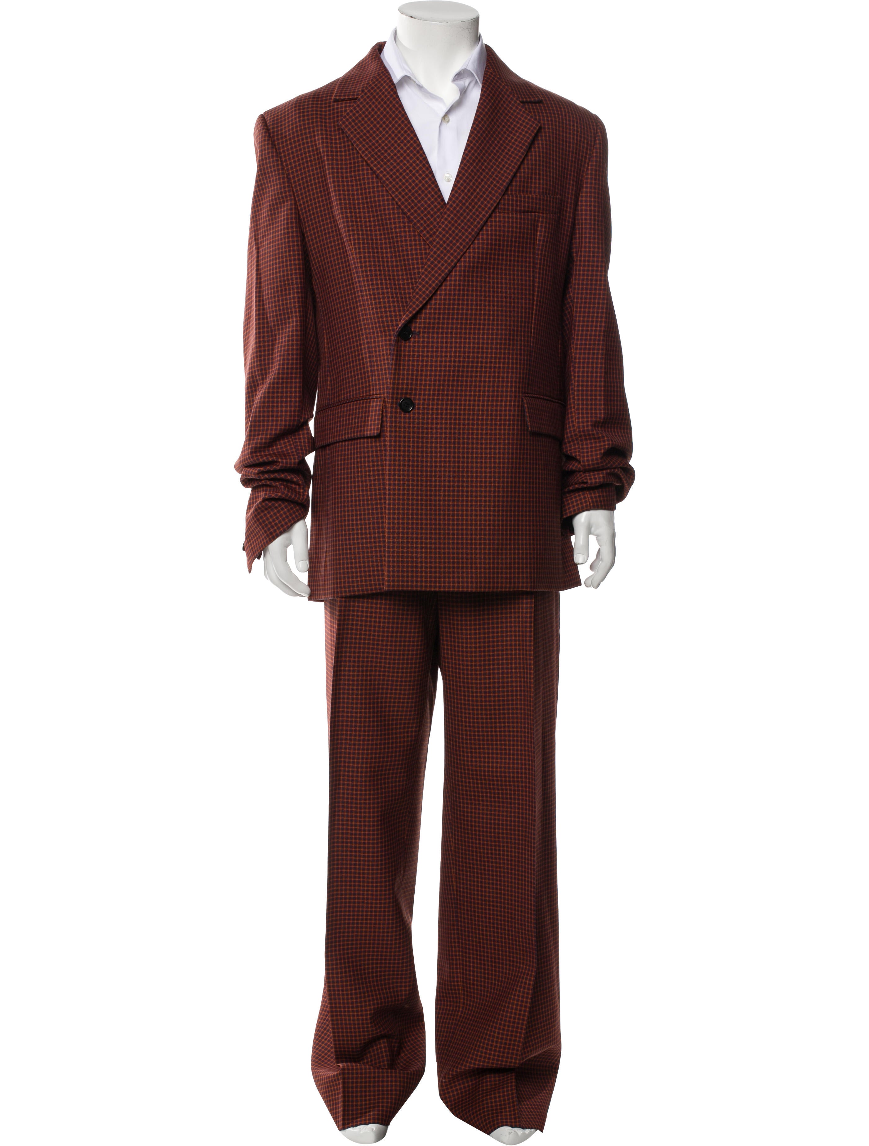 Botter Virgin Wool Plaid Print Two-Piece Blazer w/ Tags