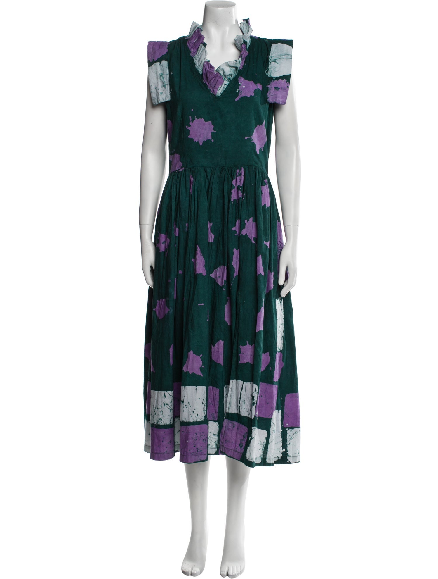 Busayo Floral Print Midi Length Dress w/ Tags