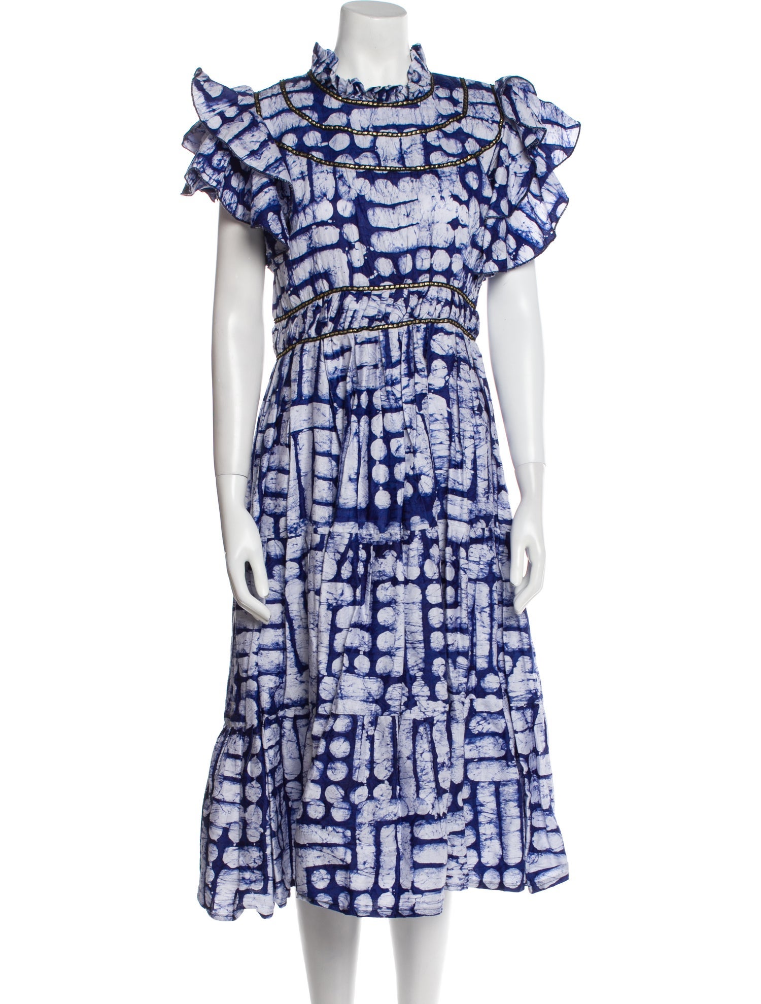 Busayo Printed Midi Length Dress