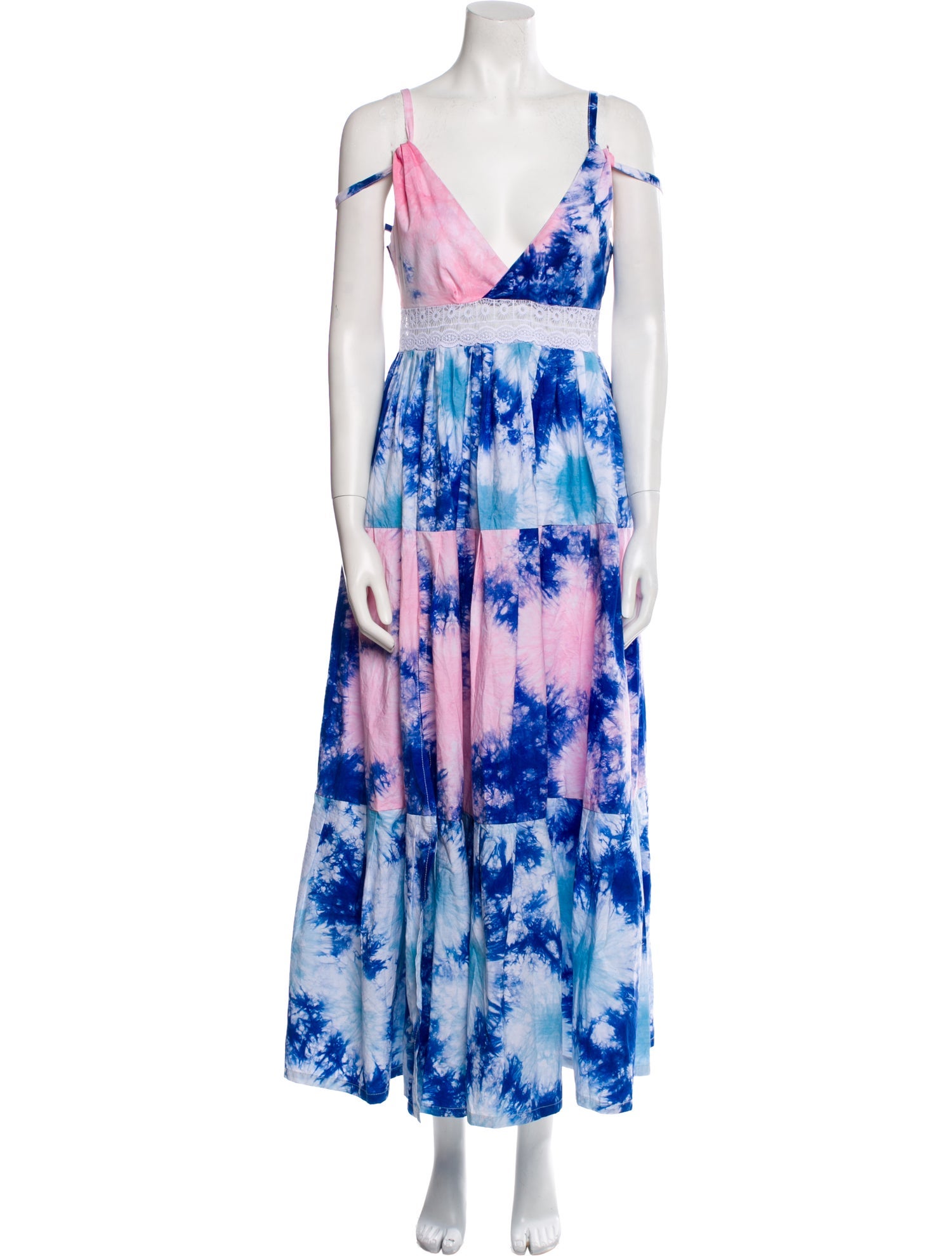 Busayo Tie-Dye Print Long Dress
