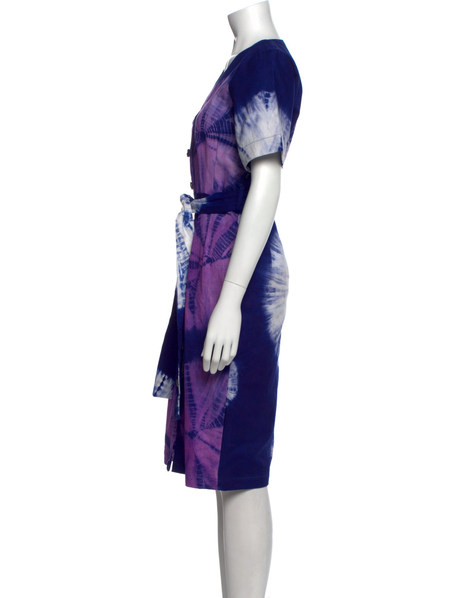 Busayo Tie-Dye Print Knee-Length Dress