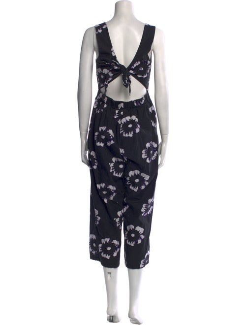Busayo Floral Print Scoop Neck Jumpsuit