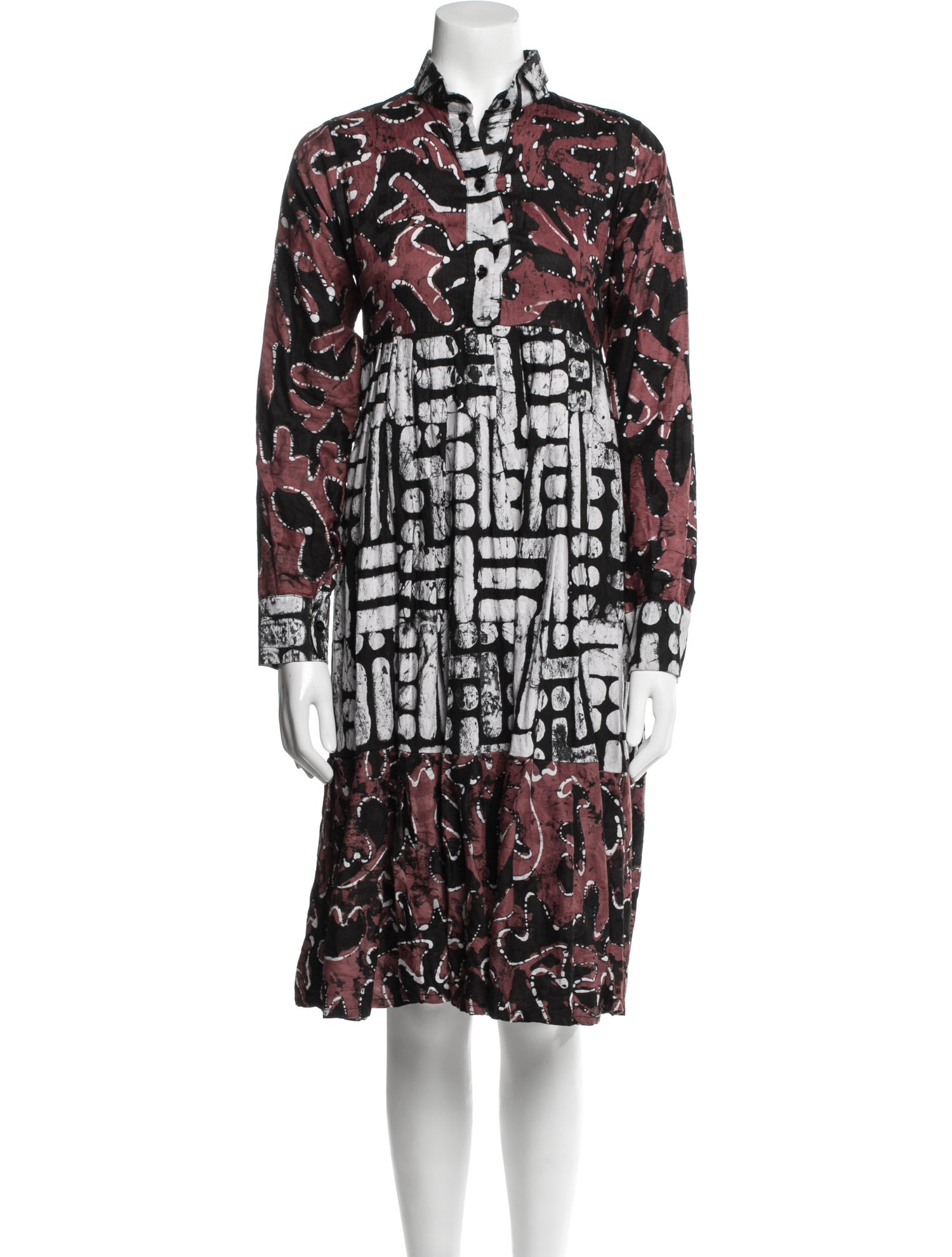 Busayo Printed Knee-Length Dress