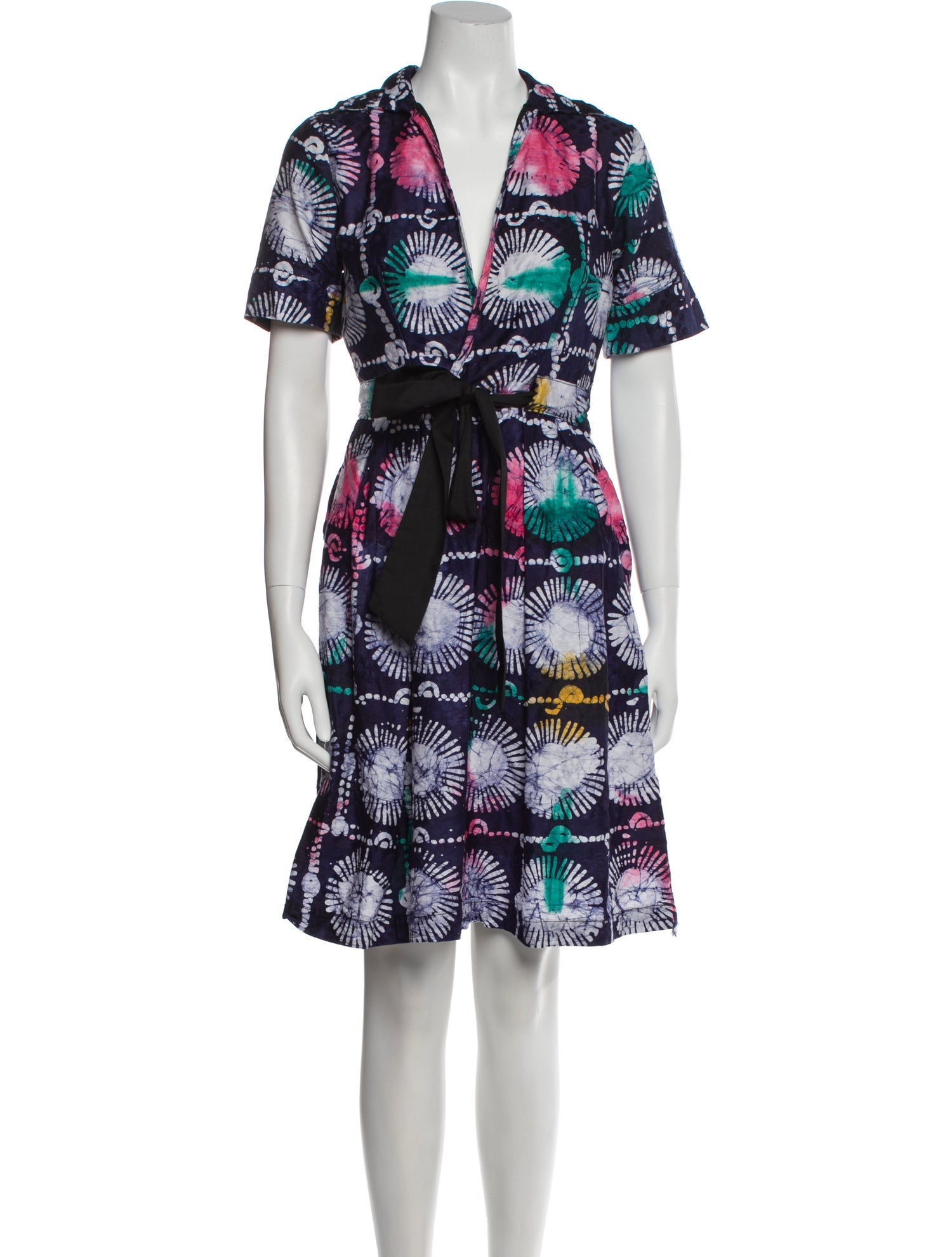 Busayo Printed Knee-Length Dress