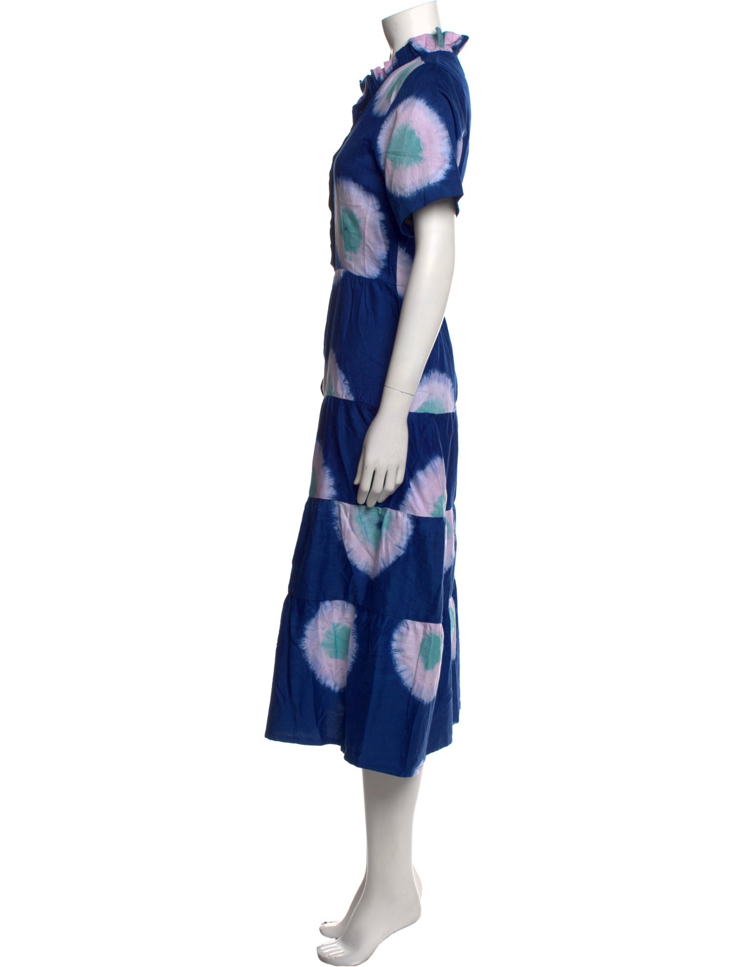 Busayo Tie-Dye Print Long Dress w/ Tags