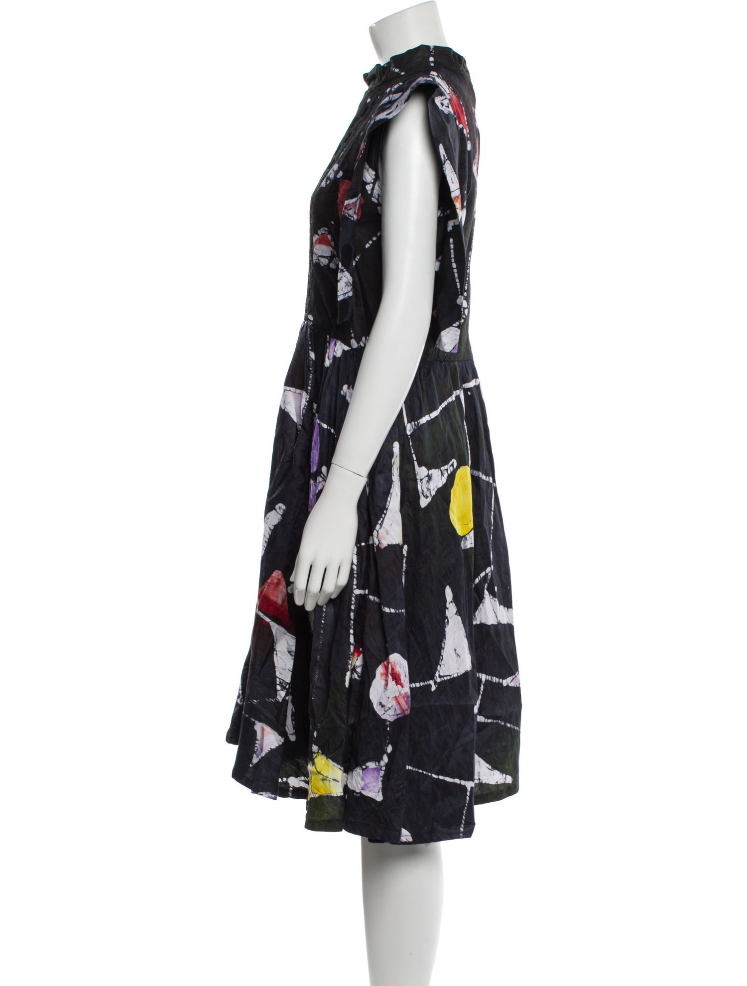 Busayo Floral Print Midi Length Dress