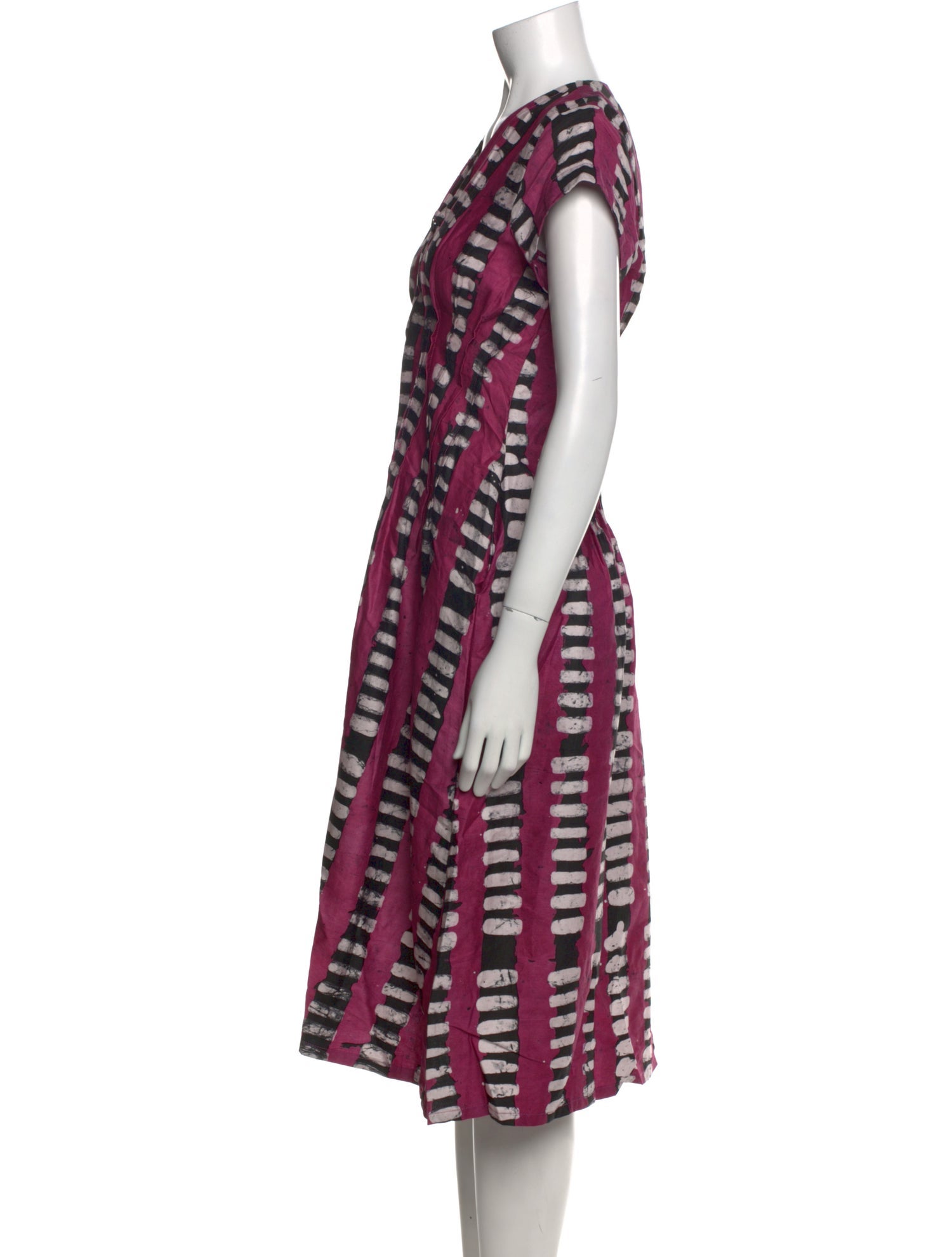 Busayo Striped Midi Length Dress