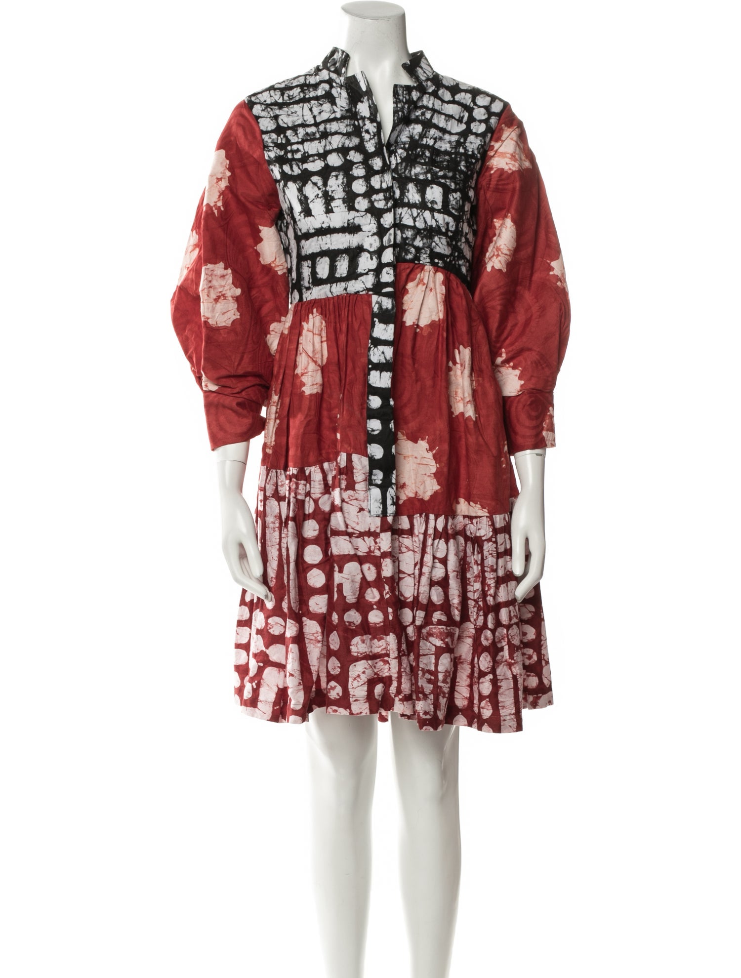 Busayo Printed Knee-Length Dress