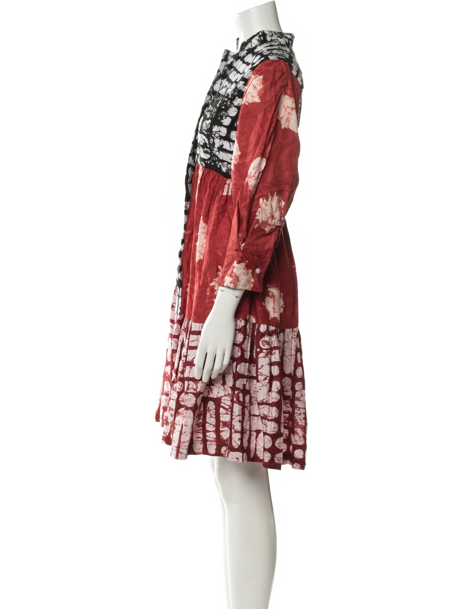 Busayo Printed Knee-Length Dress