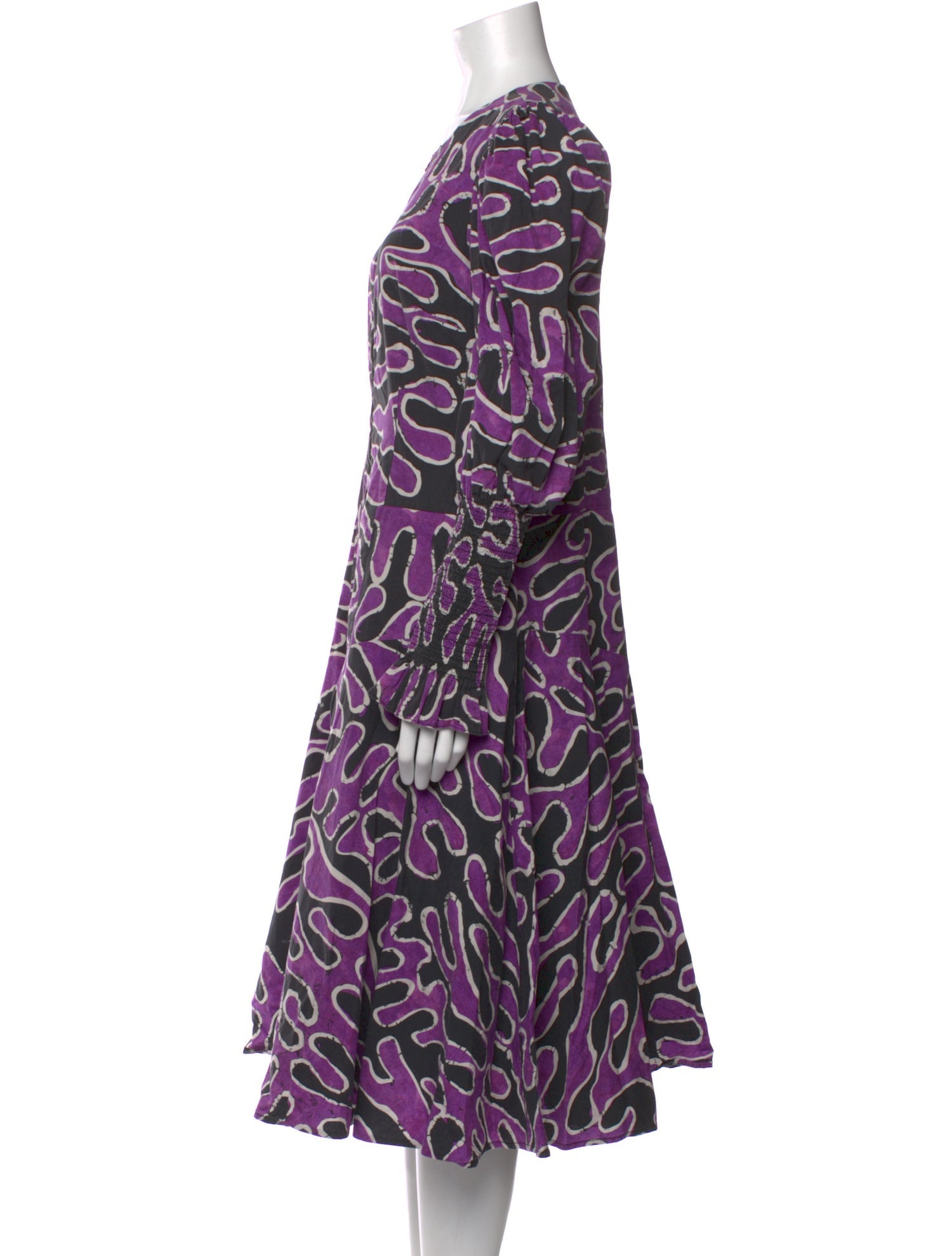 Busayo Printed Midi Length Dress