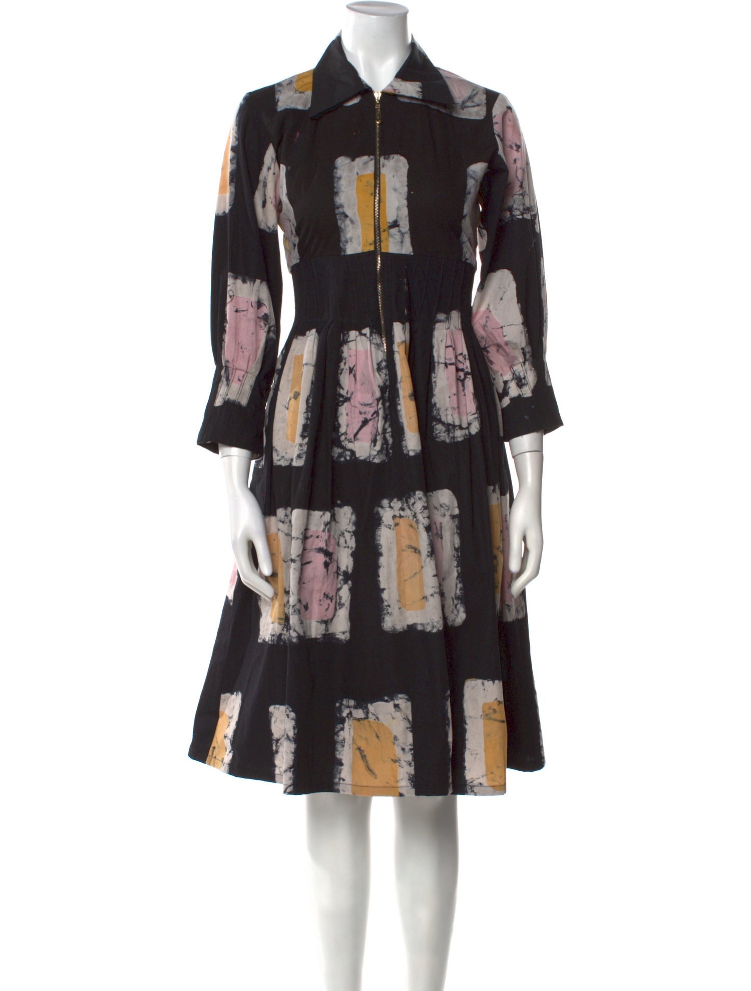 Busayo Printed Knee-Length Dress