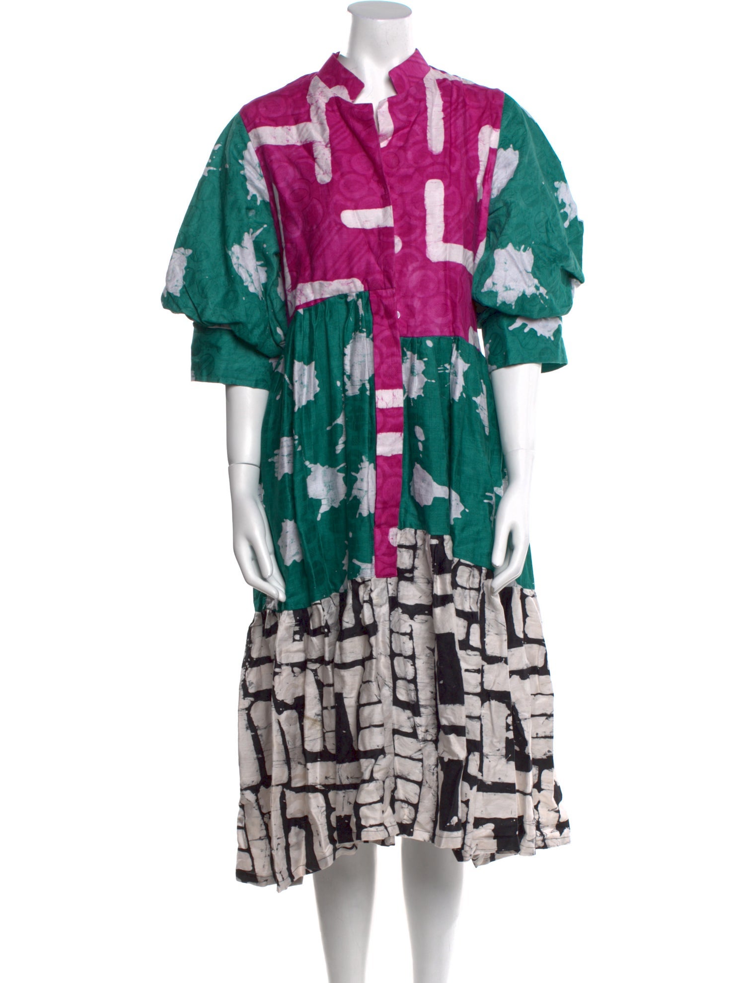 Busayo Printed Midi Length Dress