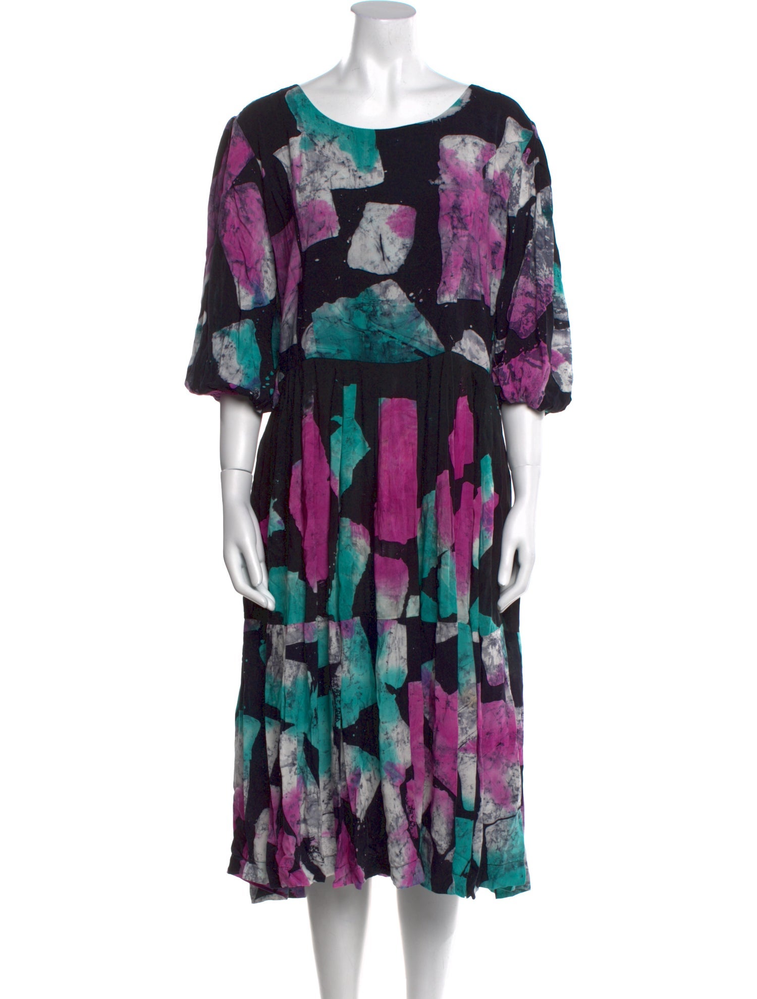 Busayo Printed Midi Length Dress