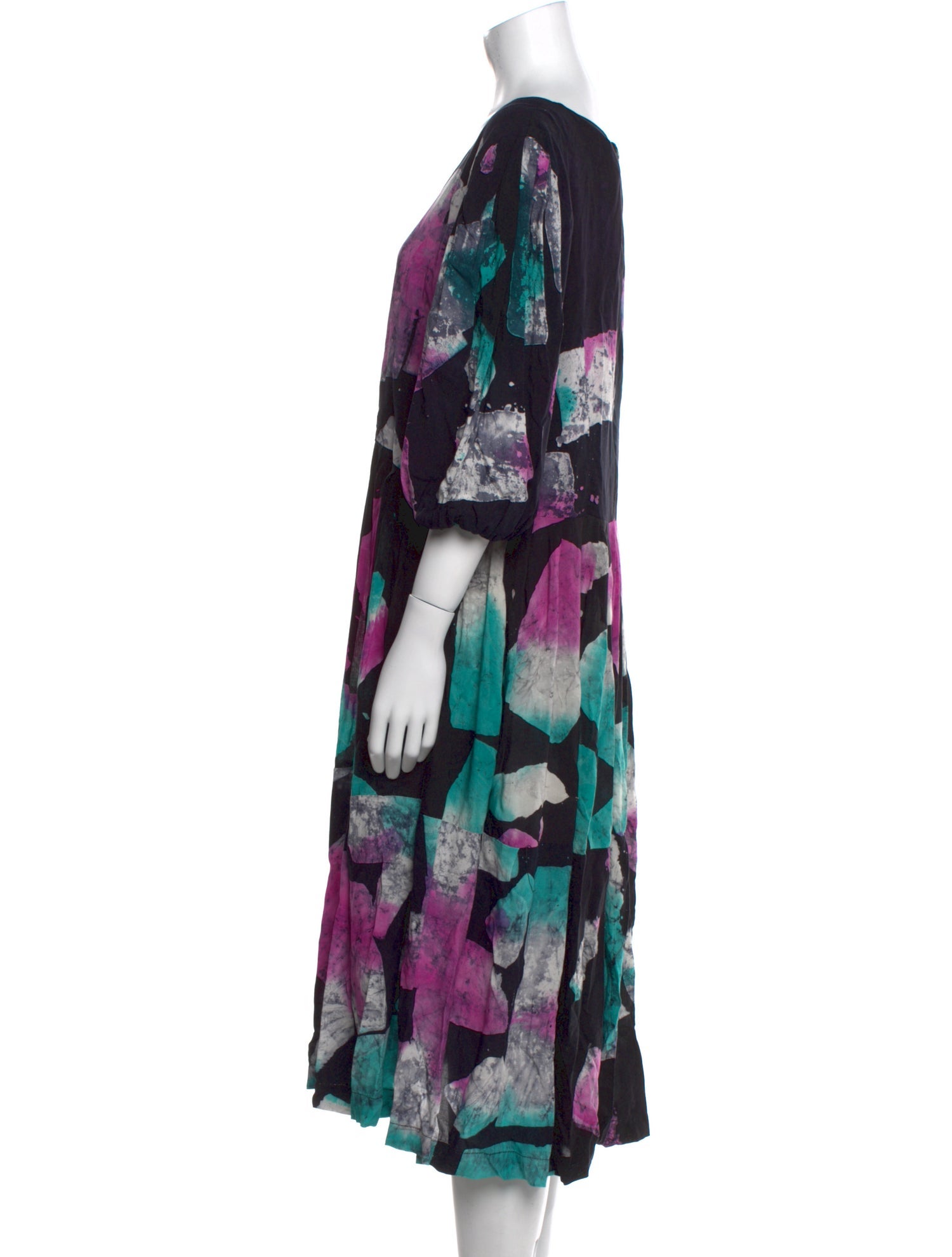 Busayo Printed Midi Length Dress