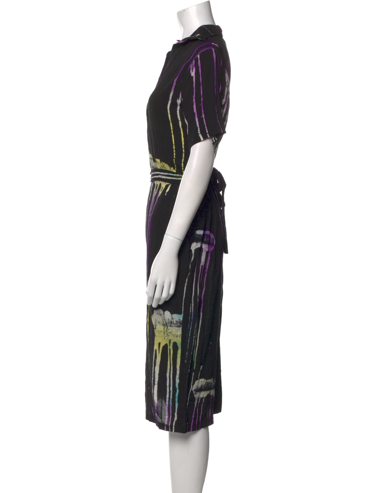 Busayo Printed Midi Length Dress w/ Tags