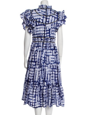 Busayo Printed Midi Length Dress