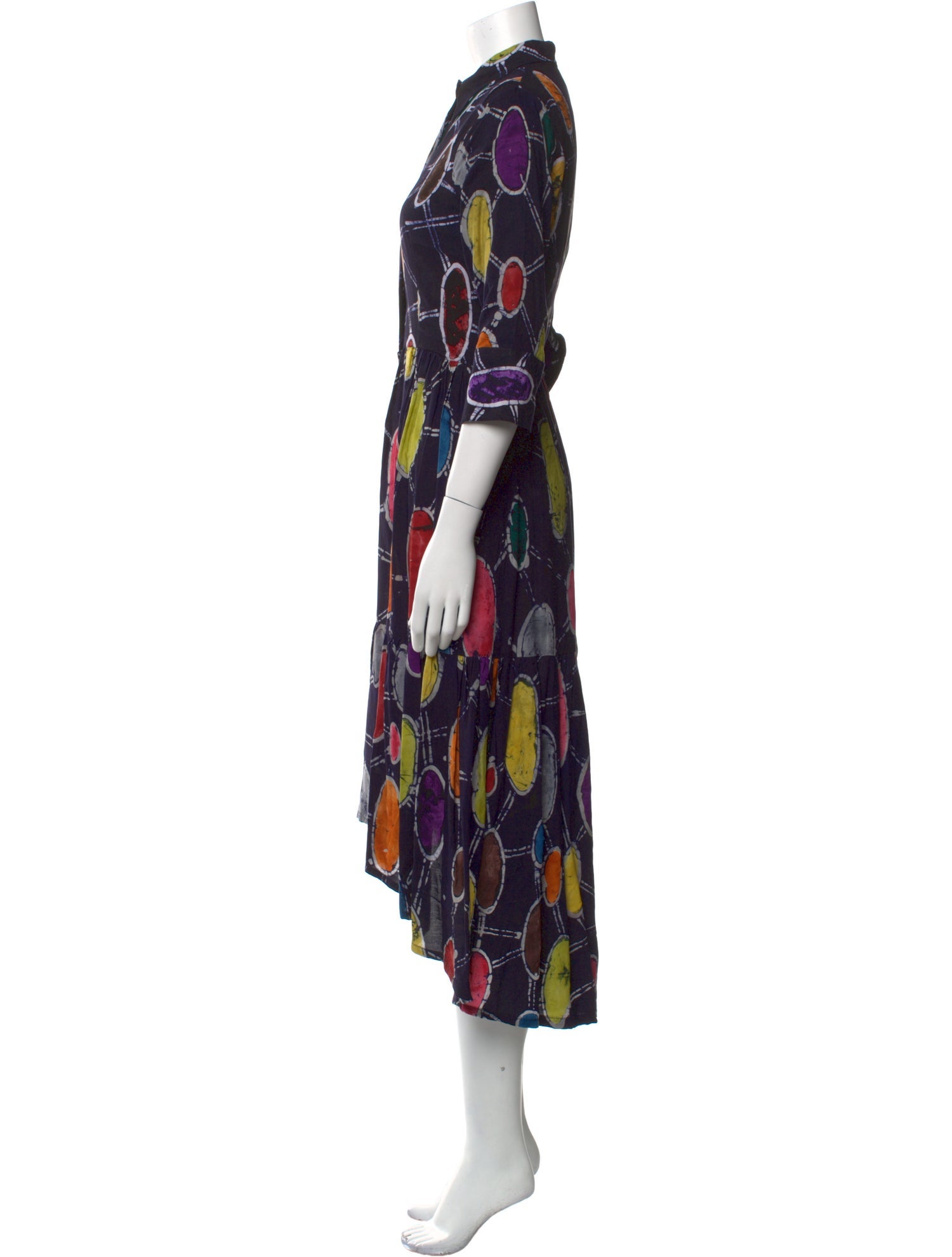 Busayo Printed Midi Length Dress