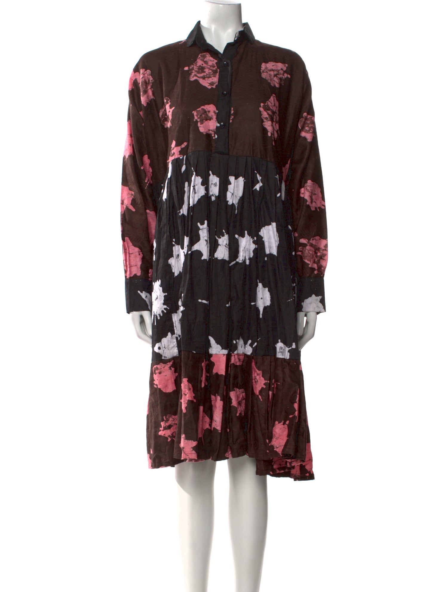 Busayo Floral Print Knee-Length Dress