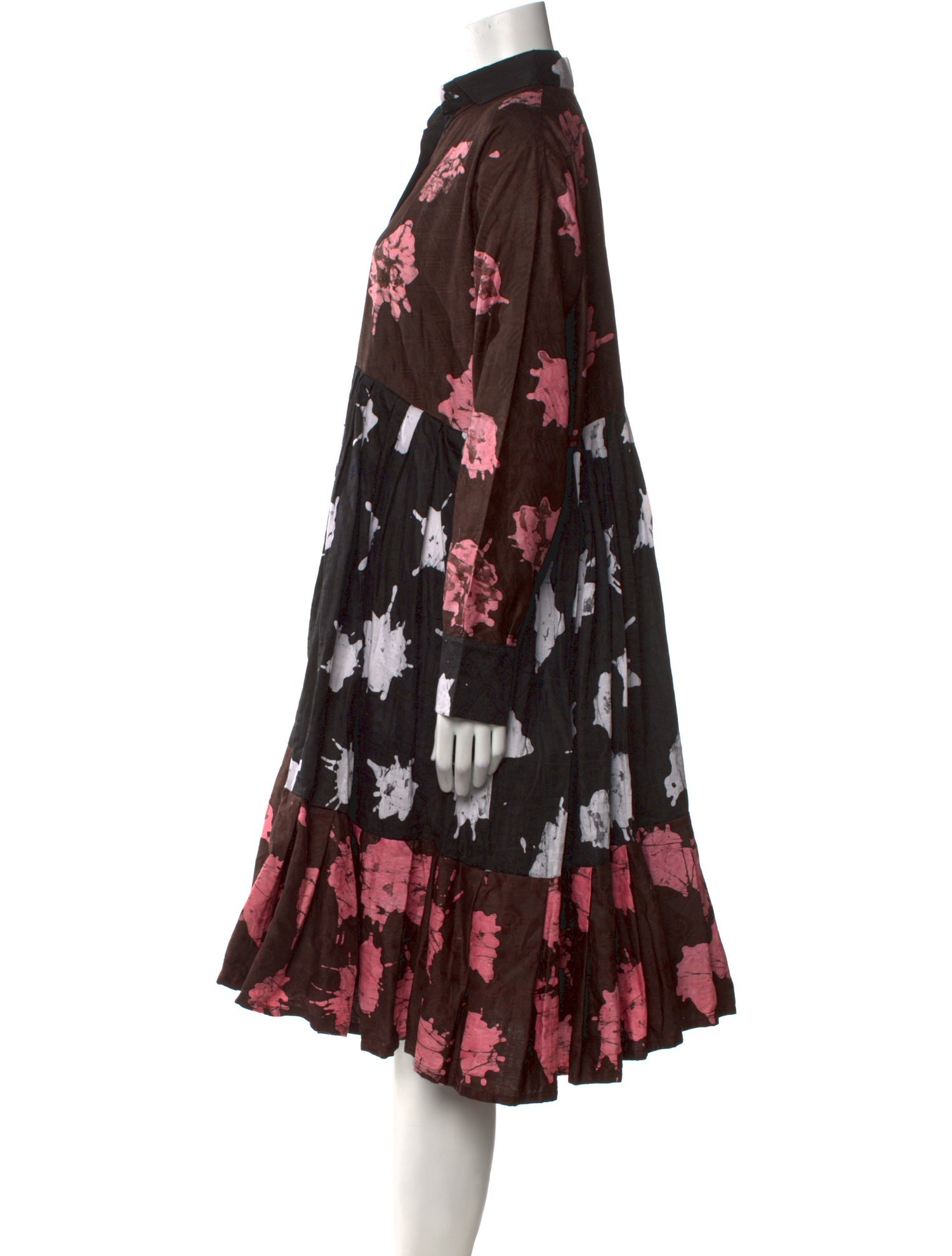 Busayo Floral Print Knee-Length Dress