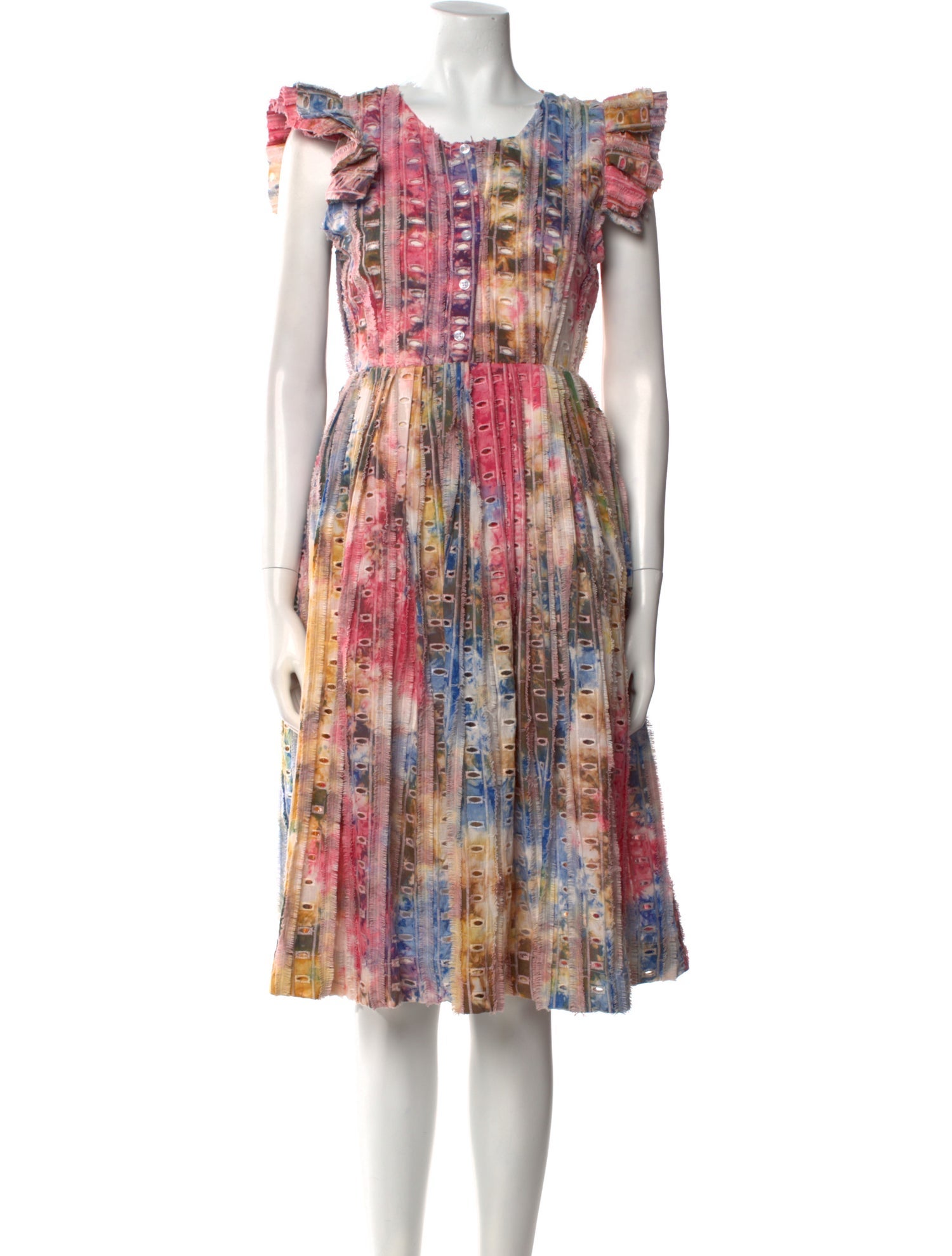 Busayo Printed Knee-Length Dress w/ Tags