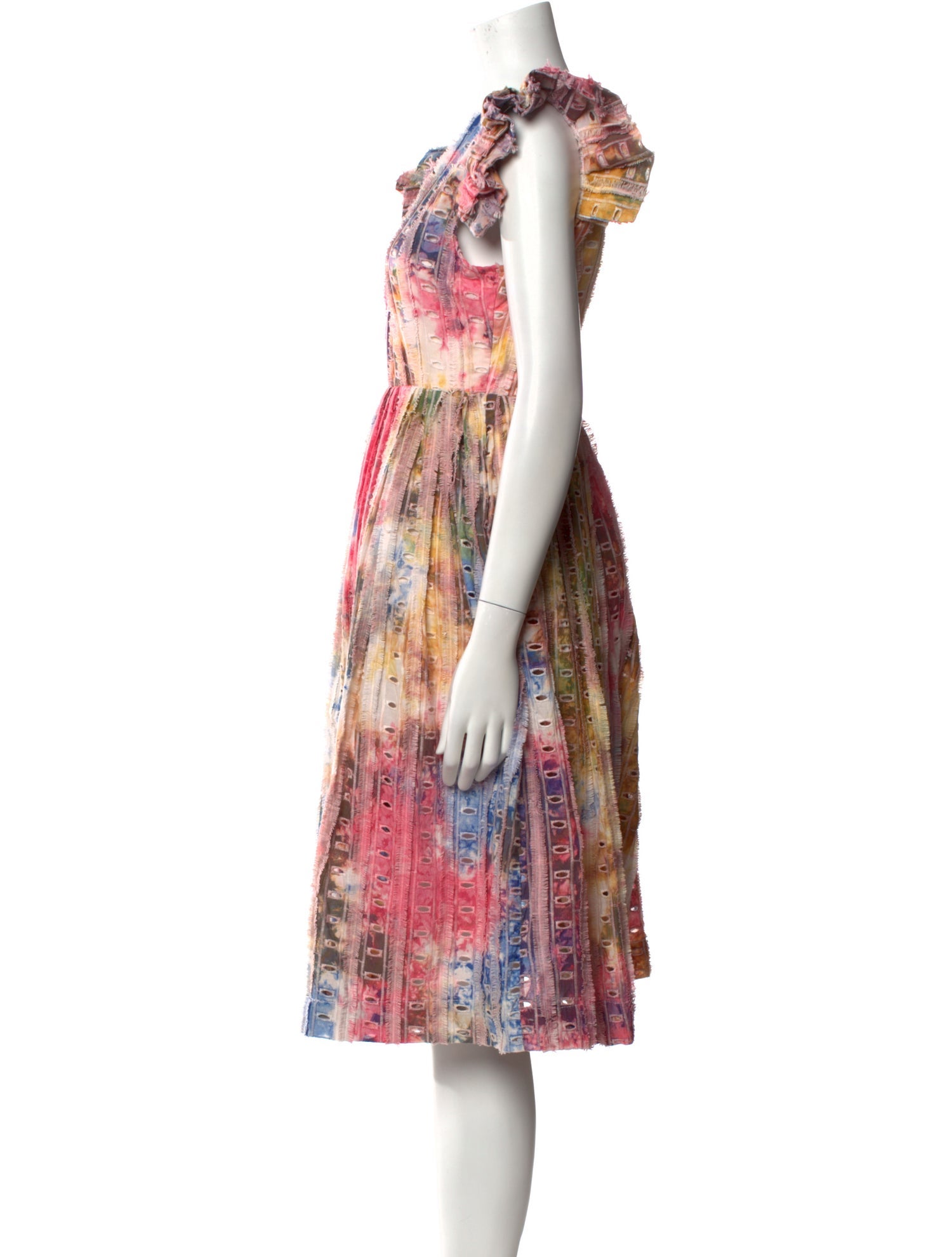 Busayo Printed Knee-Length Dress w/ Tags