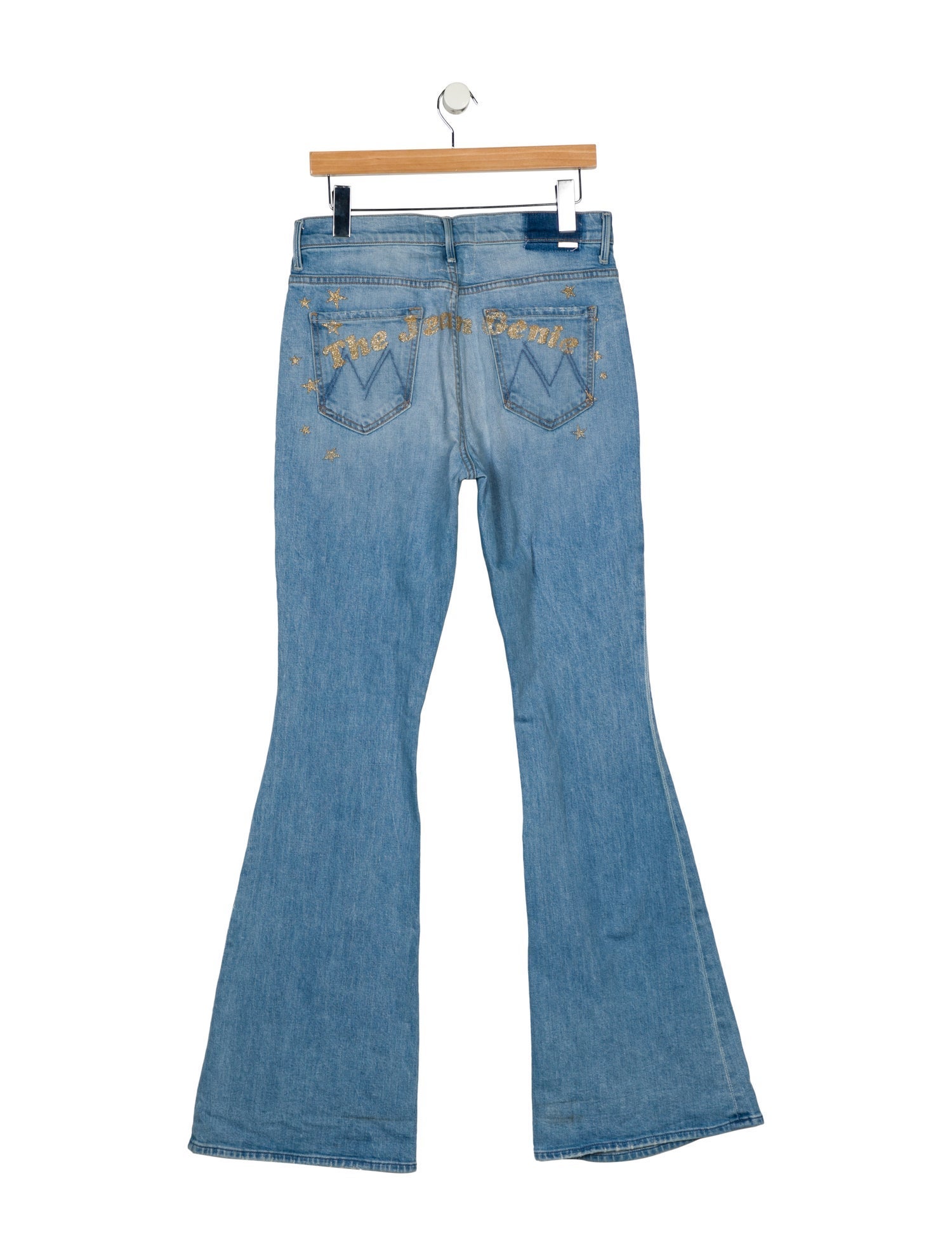 Bowie x Mother Mid-Rise Wide Leg Jeans