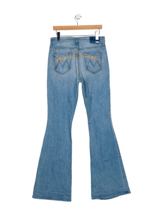 Bowie x Mother Mid-Rise Wide Leg Jeans