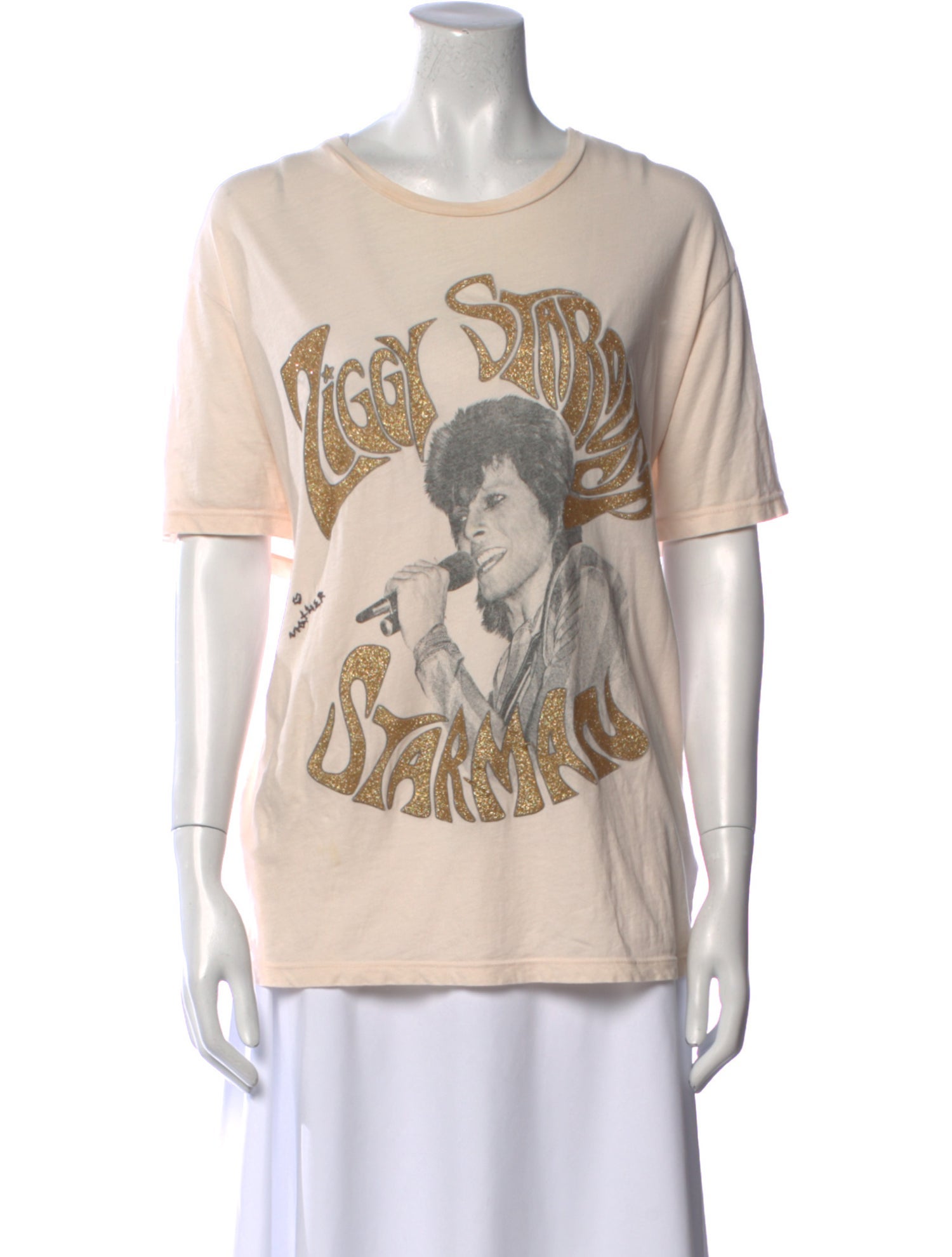 Bowie x Mother Graphic Print Crew Neck T-Shirt