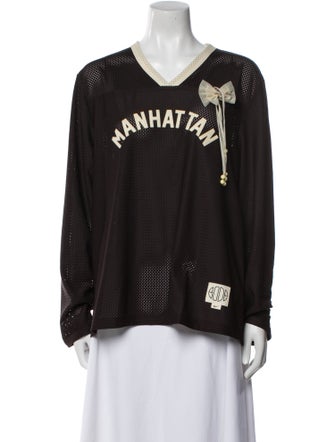 Bode X Nike Manhattan Graphic Print Top