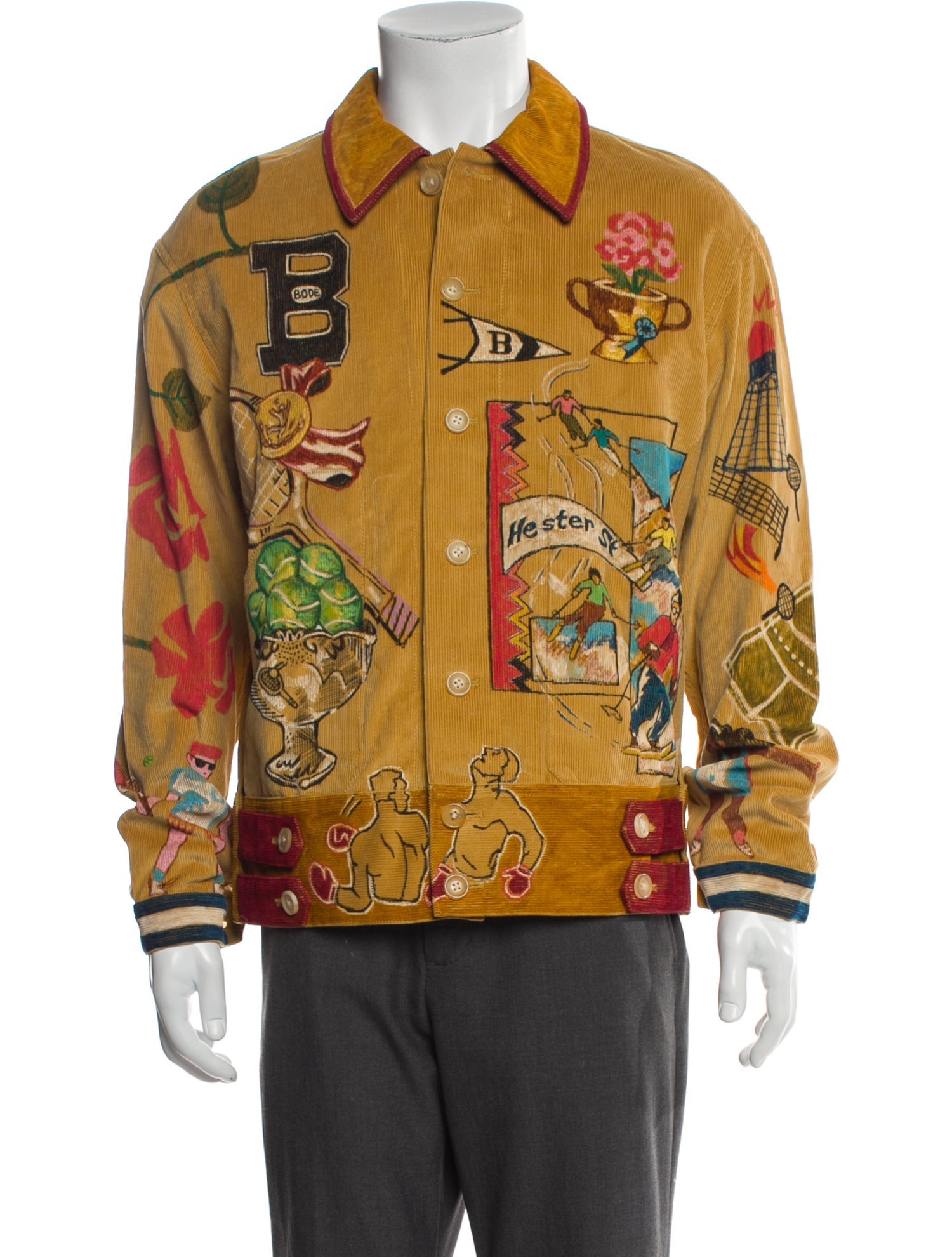 BODE Senior Cord Striped Utility Jacket