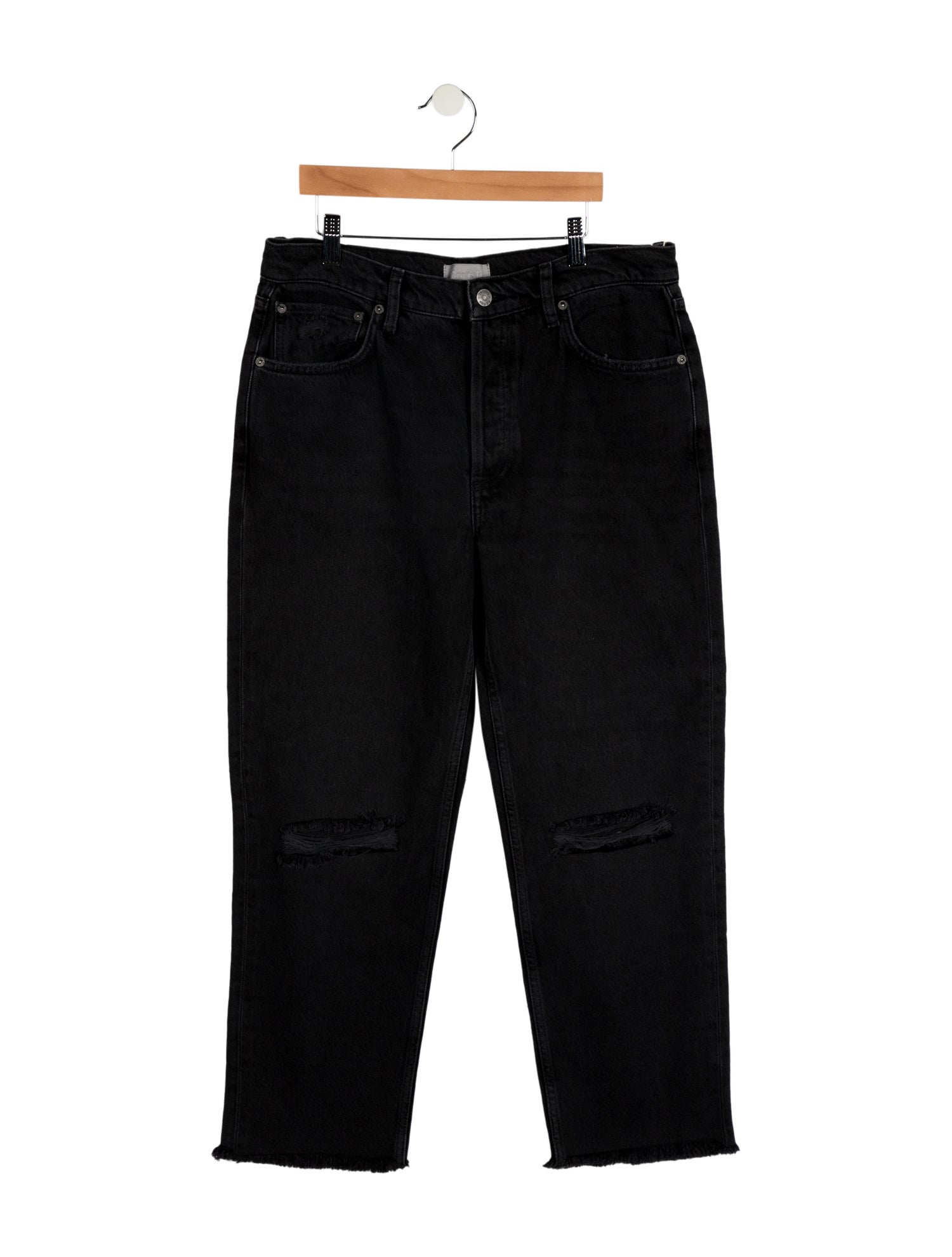 Boyish Mid-Rise Straight Leg Jeans