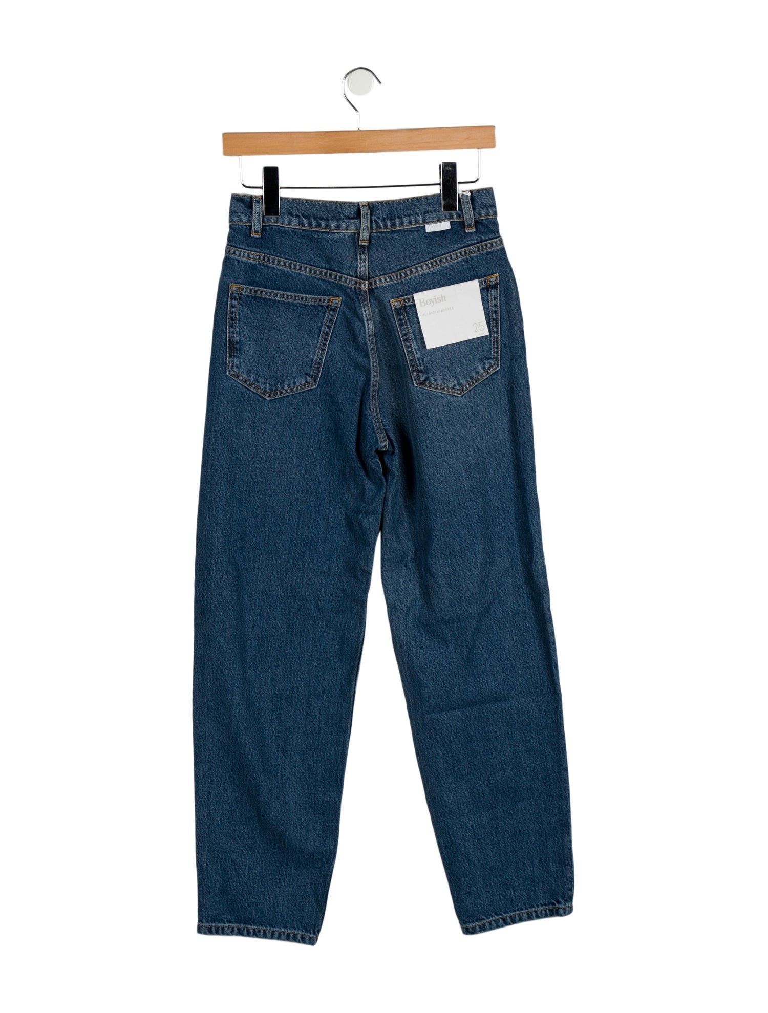 Boyish Mid-Rise Straight Leg Jeans