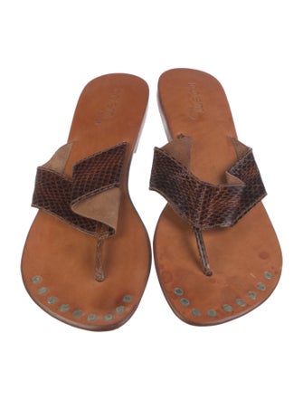 Bo'em Plage Leather Slides